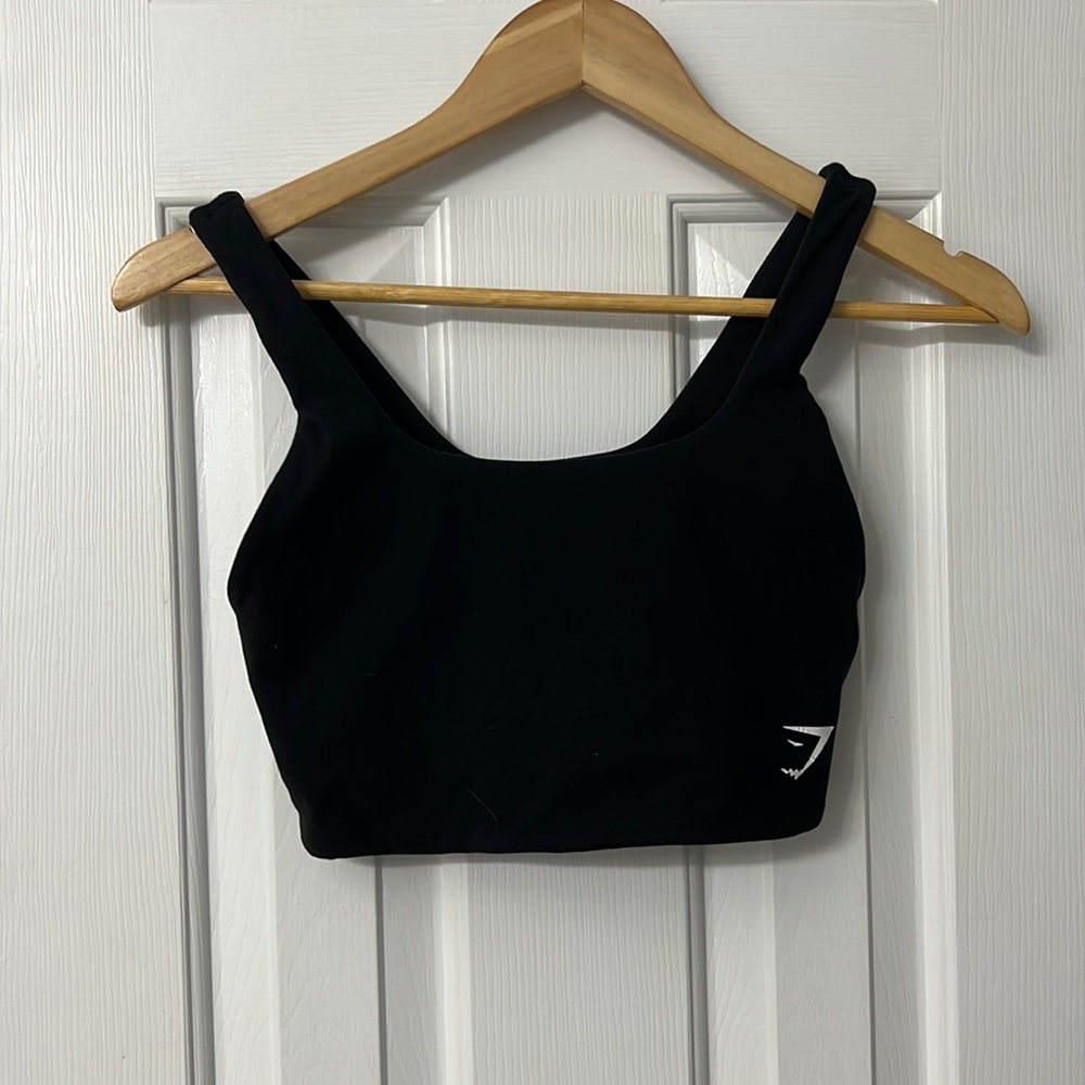 Gymshark black bra top size small